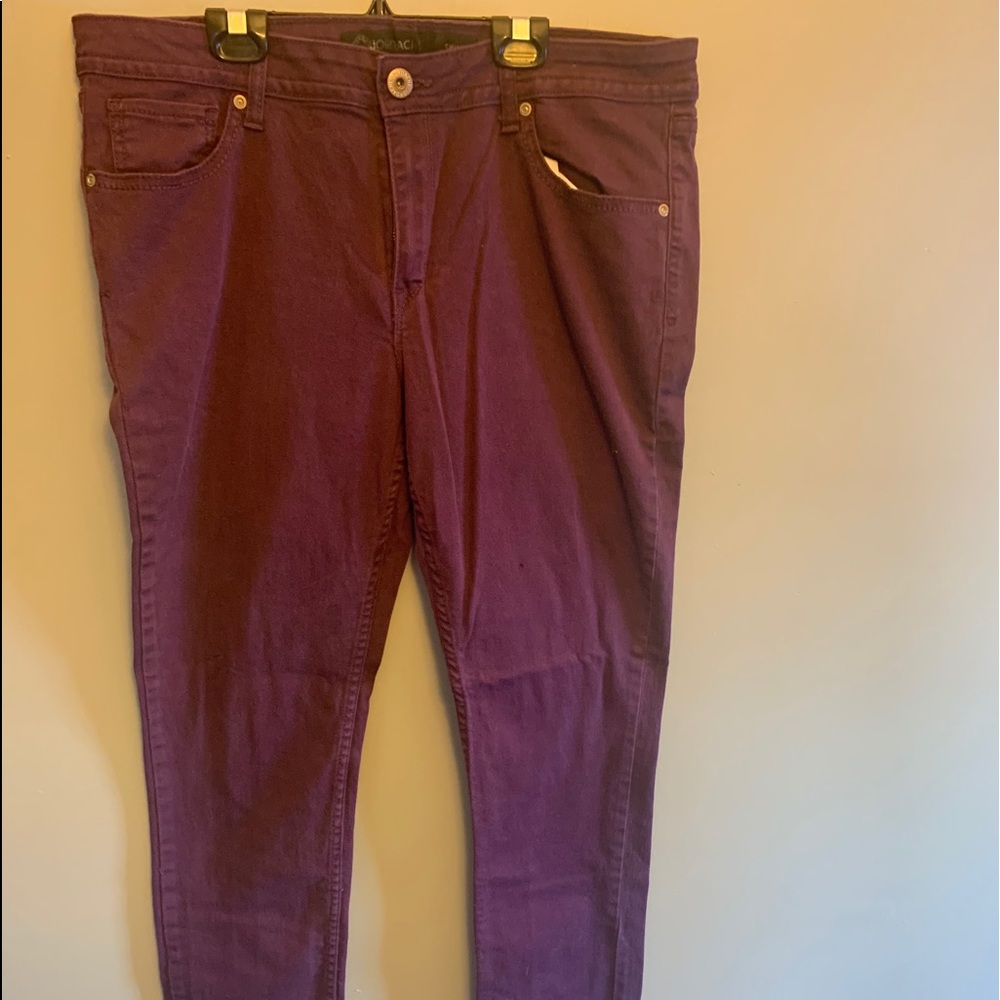 Jordache Purple Jeans sz 18 skinny